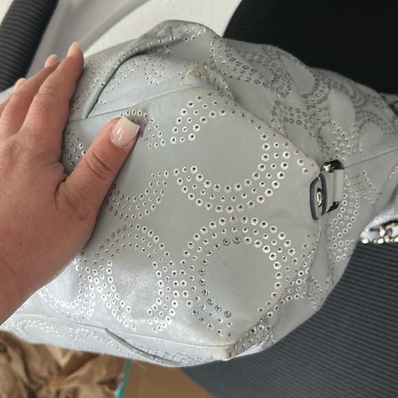 Coach Silver Chain-Embellished Women's Bag - Picture 8 of 14